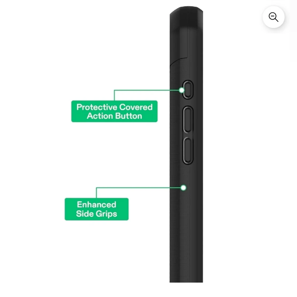 onn MagSafe Compatible Rugged Phone Case for iPhone 17 - Black‎ New In Box